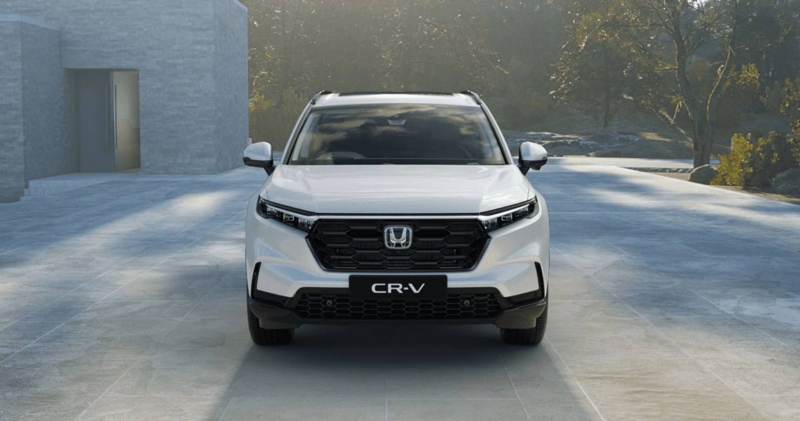 Honda CR-V dog-friendly SUV in platinum white
