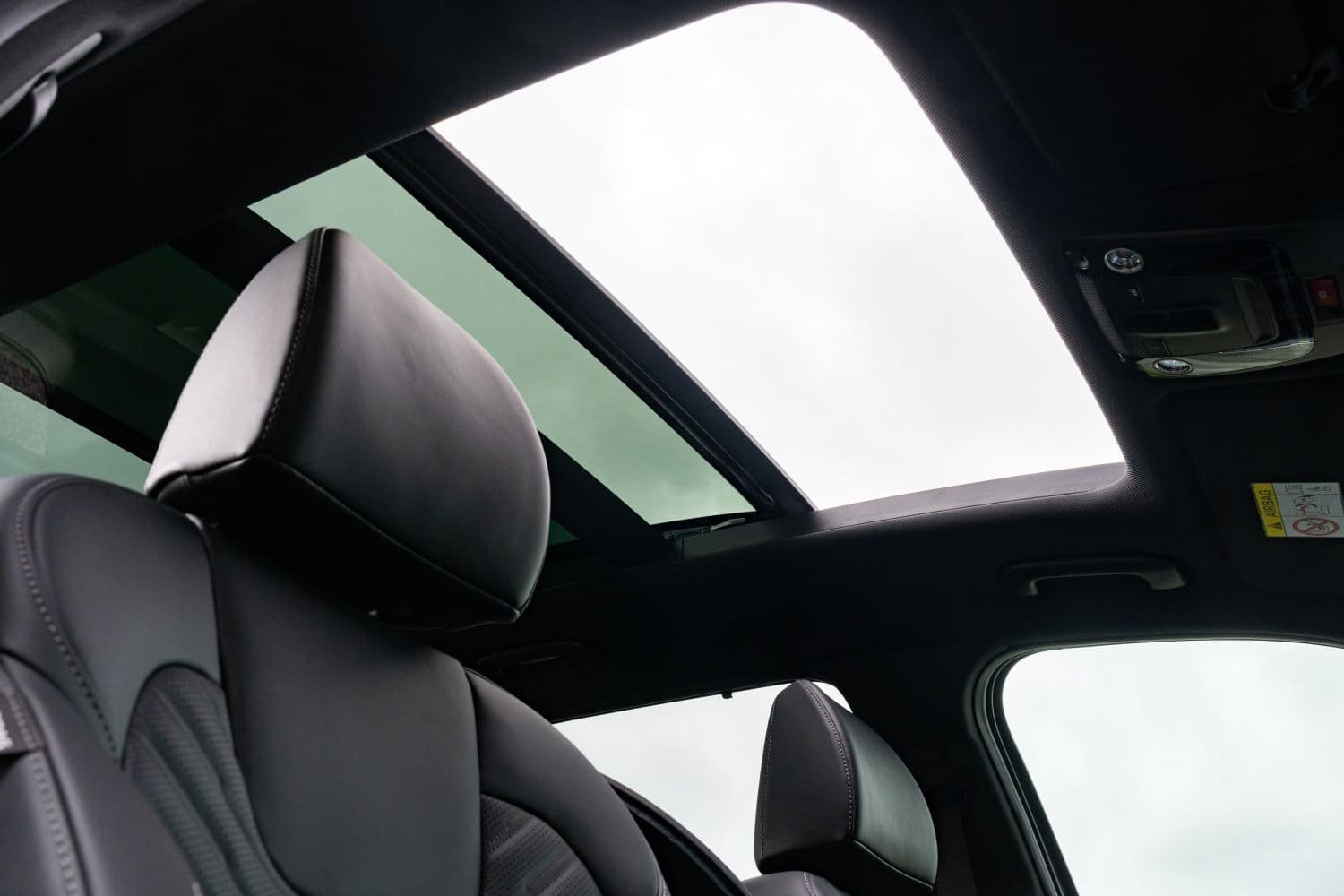Kia Sorento panoramic roof interior view