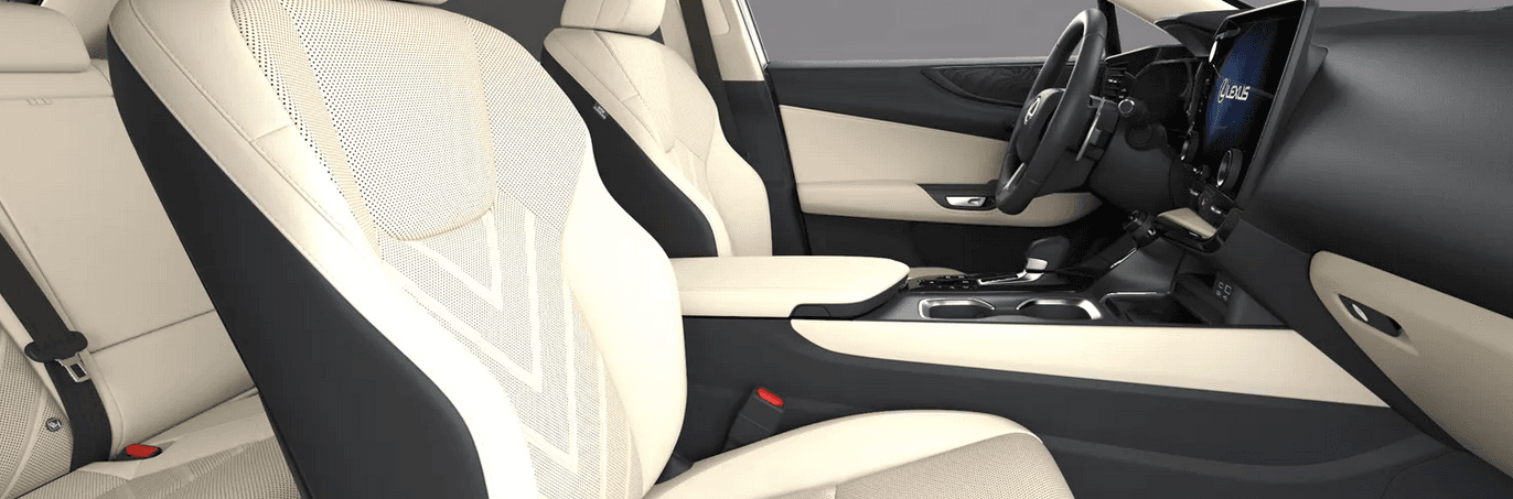 Lexus NX hybrid SUV interior front seats