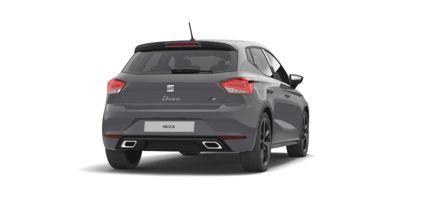 SEAT Ibiza FR Black Edition rear angled view