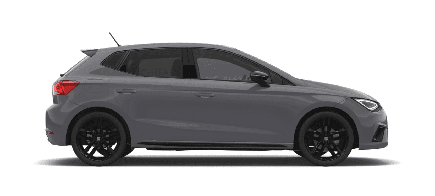 SEAT Ibiza FR Black Edition in graphene grey right side