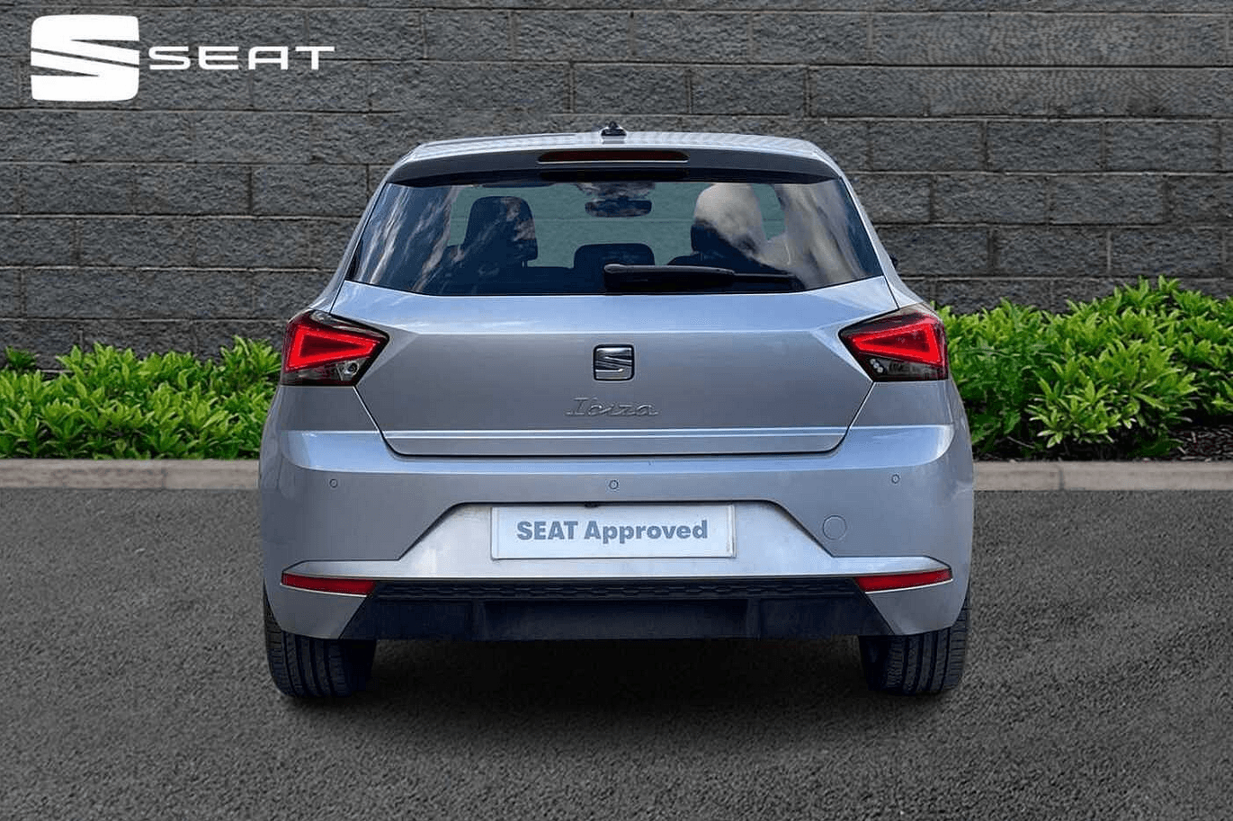 SEAT Ibiza Xcellence Lux in urban silver rear view