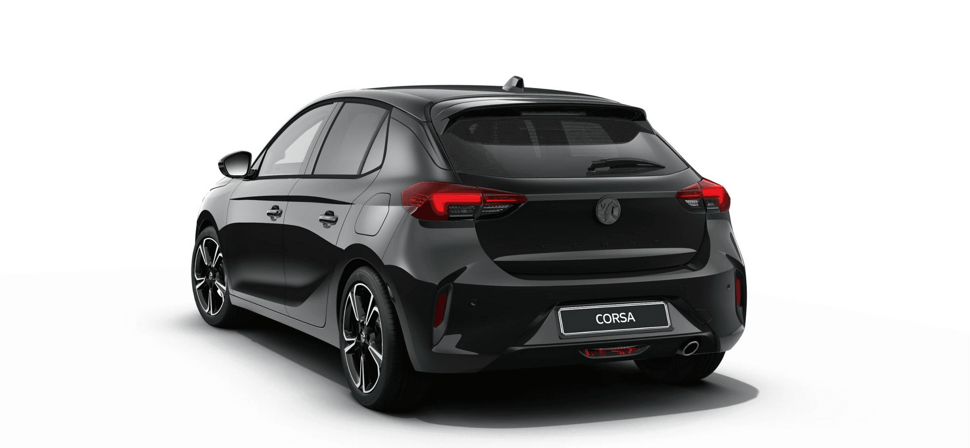 Vauxhall Corsa Ultimate in carbon black rear angled