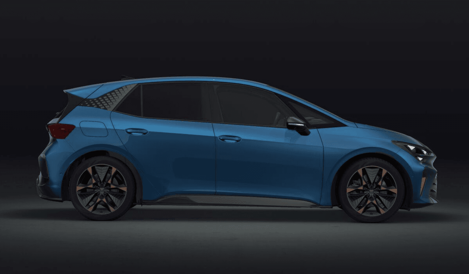 Cupra Born electric hatchback side profile