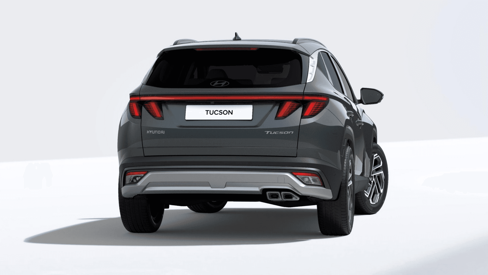 Hyundai Tucson family SUV rear angled view