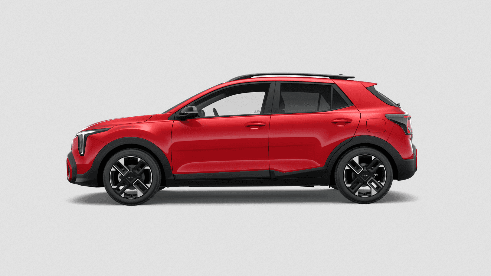 Kia Stonic GT-Line MHEV 2026 in blaze red — left side profile