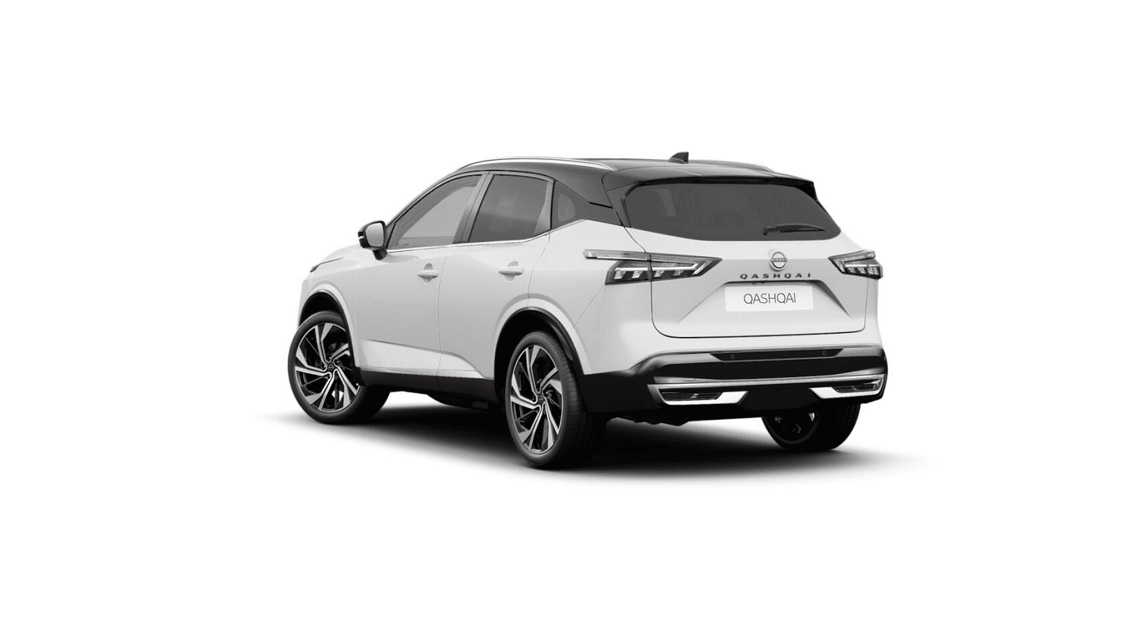 Nissan Qashqai family SUV rear three-quarter view